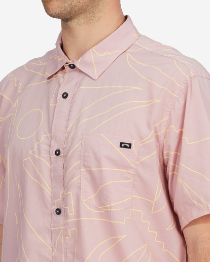 4 Sundays Floral Short Sleeve Shirt Pink ABYWT00204 Billabong