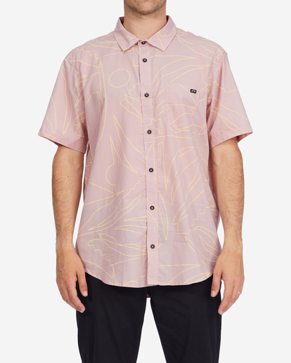 1 Sundays Floral Short Sleeve Shirt Pink ABYWT00204 Billabong