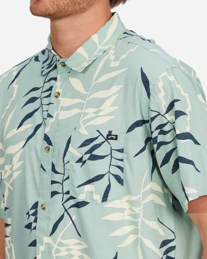 4 Sundays Floral Short Sleeve Shirt Green ABYWT00204 Billabong