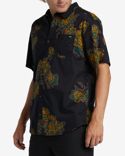 1 Sundays Floral Short Sleeve Shirt Black ABYWT00204 Billabong