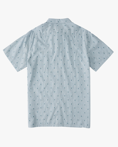 5 All Day Jacquard Organic Short Sleeve Shirt Blue ABYWT00208 Billabong