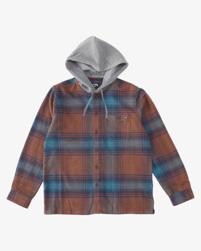 5 Baja Hooded Flannel Shirt Green ABYWT00210 Billabong