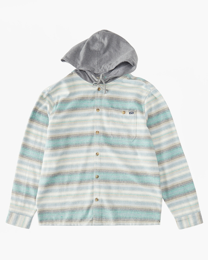 4 Baja Hooded Flannel Shirt White ABYWT00210 Billabong