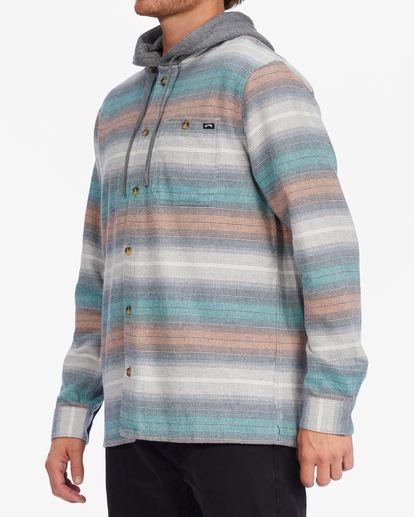 1 Baja Hooded Flannel Shirt Beige ABYWT00210 Billabong