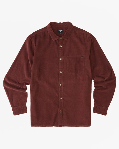 4 Bowie Long Sleeve Corduroy Shirt Green ABYWT00217 Billabong