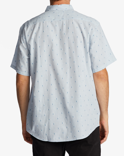 2 All Day Jacquard Short Sleeve Shirt Blue ABYWT00224 Billabong