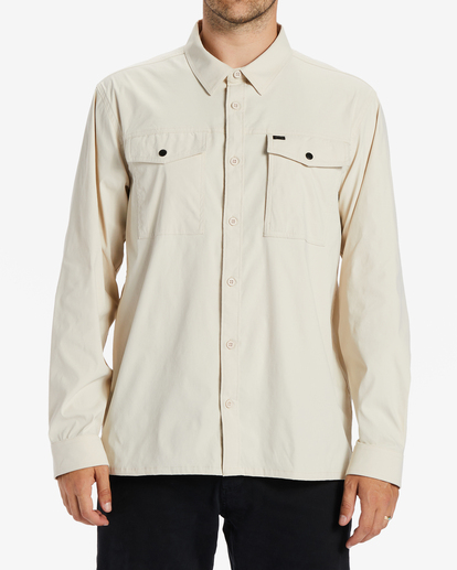 0 Surftrek Tech Long Sleeve Shirt Beige ABYWT00228 Billabong