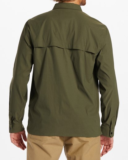 2 Surftrek Tech Long Sleeve Shirt Green ABYWT00228 Billabong