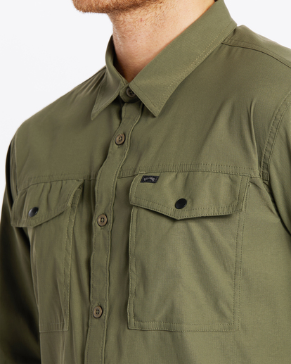 4 Surftrek Tech Long Sleeve Shirt Green ABYWT00228 Billabong