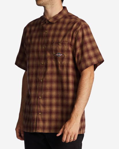 3 Daybreak - Camisa de Manga Corta para Hombre Verde ABYWT00229 Billabong