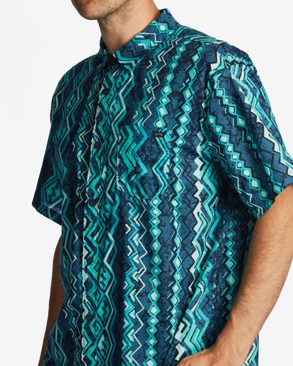 4 Sundays Short Sleeve Shirt Blue ABYWT00234 Billabong
