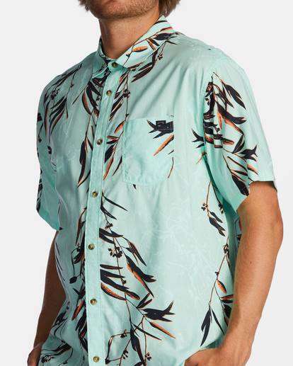 3 Sundays Short Sleeve Shirt Blue ABYWT00234 Billabong