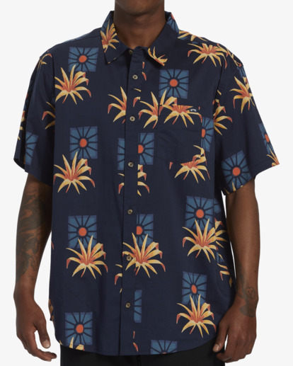 1 Sundays - Camisa de Manga Corta para Hombre Azul ABYWT00234 Billabong