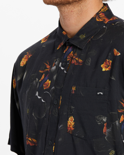 3 Kamea Sundays Short Sleeve Shirt Black ABYWT00236 Billabong