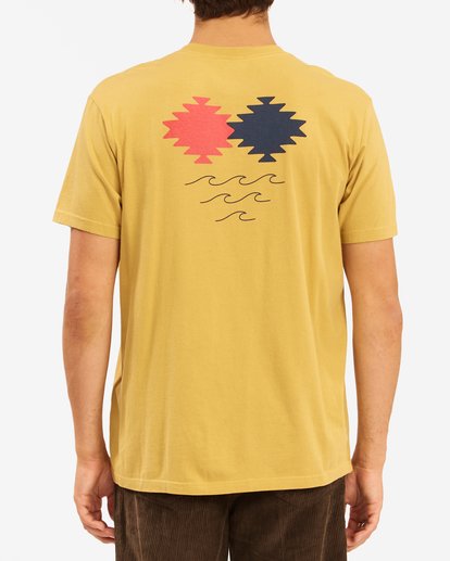 2 Wrangler Eclipse Short Sleeve T-Shirt Beige ABYZT00576 Billabong