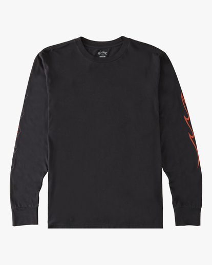 5 D Bah Wave Washed Long Sleeve T-Shirt Black ABYZT00913 Billabong