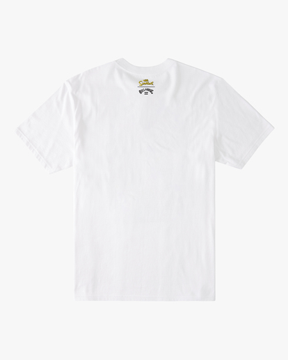 5 The Simpsons Wiggum Donut Organic Short Sleeve T-Shirt White ABYZT01034 Billabong