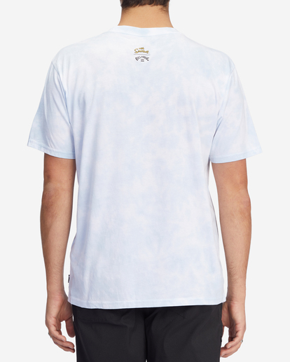 3 The Simpsons Couch Gag Tie-Dye Organic Short Sleeve T-Shirt White ABYZT01049 Billabong