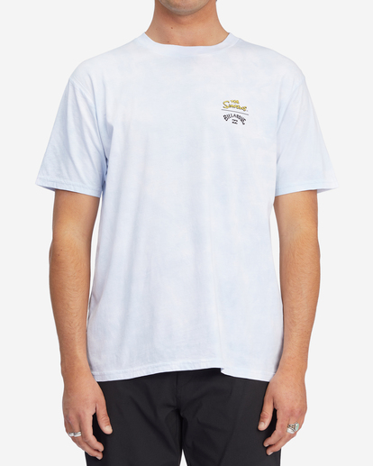 3 The Simpsons WFH Organic Tie-Dye Short Sleeve T-Shirt White ABYZT01050 Billabong