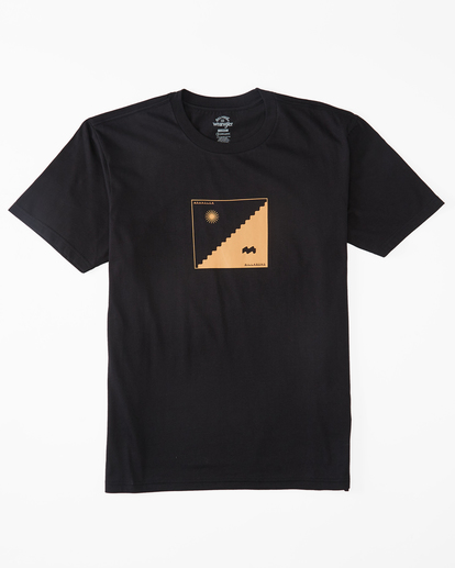6 Wrangler United By Organic Short Sleeve T-Shirt Black ABYZT01226 Billabong