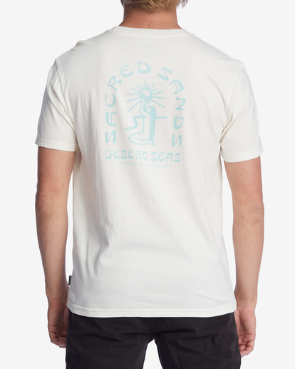 3 Wrangler Sacred Sands Organic Short Sleeve T-Shirt White ABYZT01228 Billabong