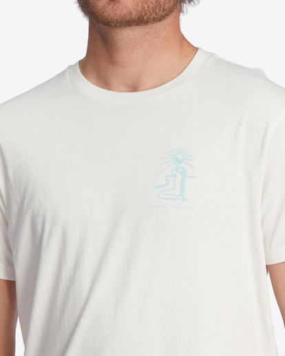 5 Wrangler Sacred Sands Organic Short Sleeve T-Shirt White ABYZT01228 Billabong