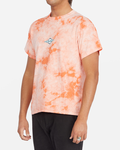 1 Diamond Wave Tie-Dye Short Sleeve T-Shirt Green ABYZT01240 Billabong