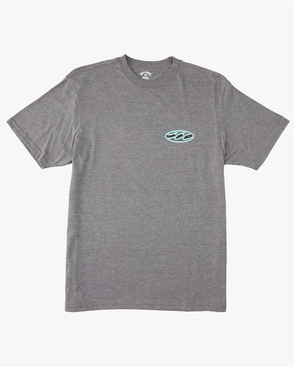 4 Crayon Wave Short Sleeve T-Shirt Grey ABYZT01276 Billabong