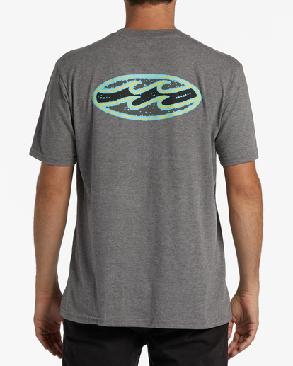 3 Crayon Wave Short Sleeve T-Shirt Grey ABYZT01276 Billabong