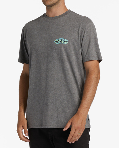 1 Crayon Wave Short Sleeve T-Shirt Grey ABYZT01276 Billabong