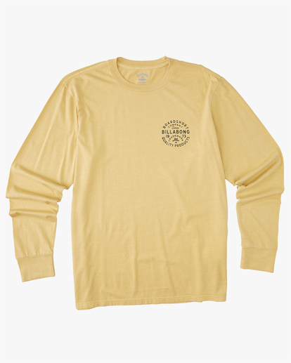 4 Union Wave Washed Long Sleeve T-Shirt Yellow ABYZT01310 Billabong