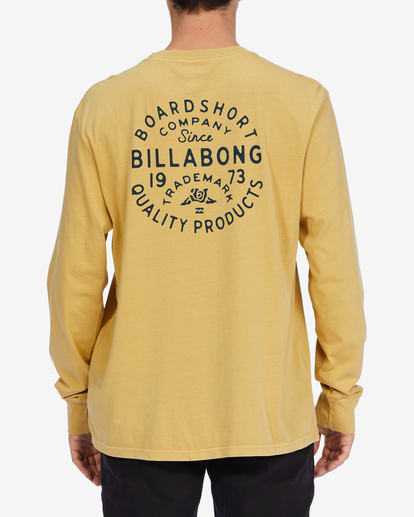 2 Union Wave Washed Long Sleeve T-Shirt Yellow ABYZT01310 Billabong