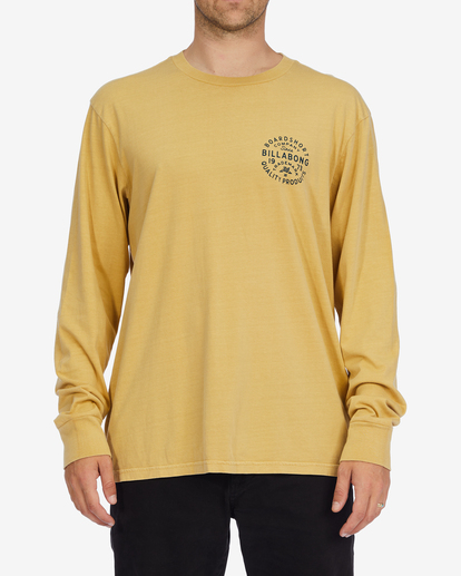 0 Union Wave Washed Long Sleeve T-Shirt Yellow ABYZT01310 Billabong