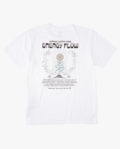 7 A/Div Flow Organic Short Sleeve T-Shirt White ABYZT01322 Billabong