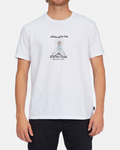 1 A/Div Flow Organic Short Sleeve T-Shirt White ABYZT01322 Billabong
