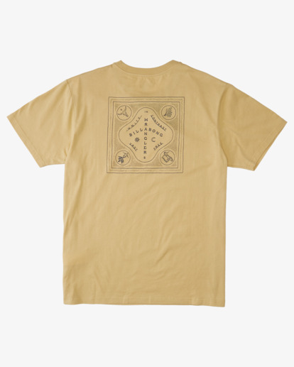 5 Wrangler Vast And Free Organic Short Sleeve T-Shirt Yellow ABYZT01558 Billabong