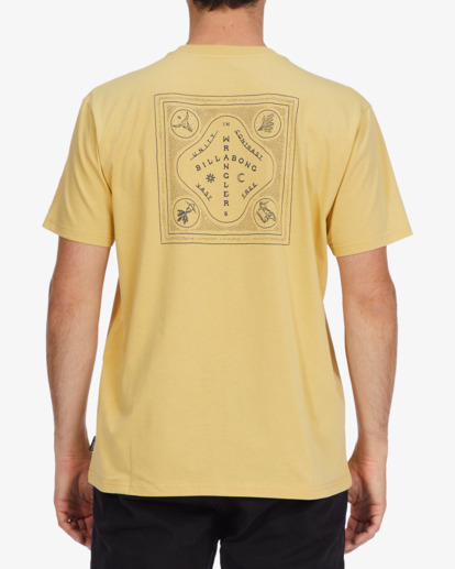 2 Wrangler Vast And Free Organic Short Sleeve T-Shirt Yellow ABYZT01558 Billabong