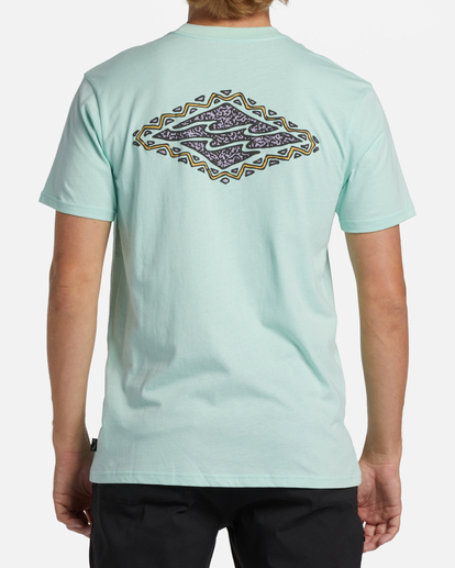 2 Crayon Wave Short Sleeve T-Shirt Green ABYZT01568 Billabong