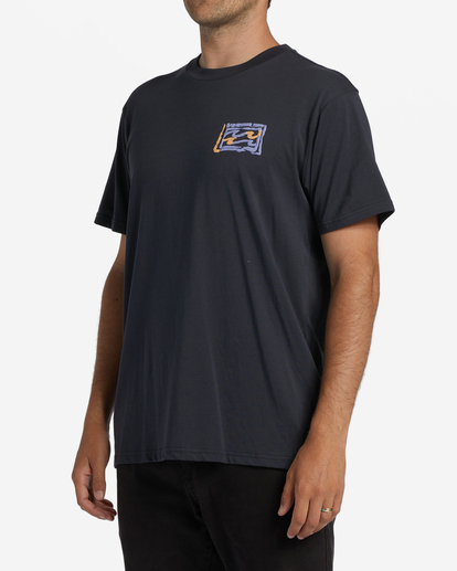 1 Crayon Wave Short Sleeve T-Shirt Black ABYZT01568 Billabong
