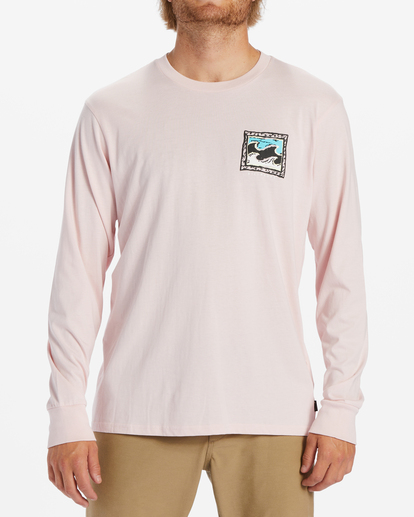 0 Crayon Wave Long Sleeve T-Shirt Pink ABYZT01586 Billabong