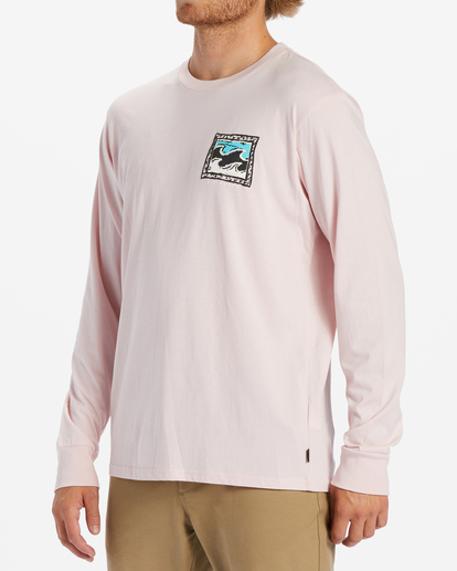 1 Crayon Wave Long Sleeve T-Shirt Pink ABYZT01586 Billabong