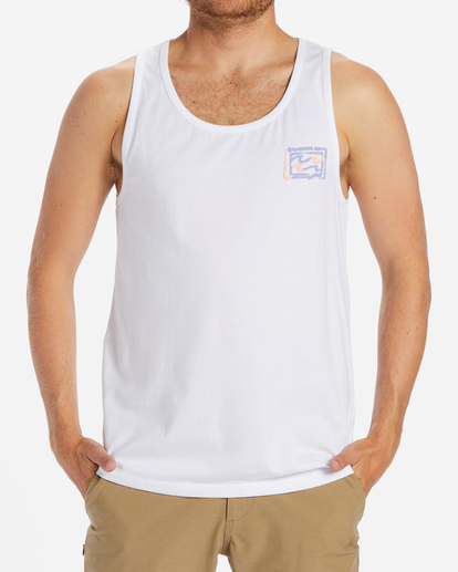 0 Crayon Wave Tank Top White ABYZT01603 Billabong