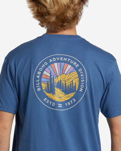 4 A/Div Rockies Short Sleeve T-Shirt Blue ABYZT01618 Billabong
