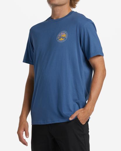1 A/Div Rockies Short Sleeve T-Shirt Blue ABYZT01618 Billabong