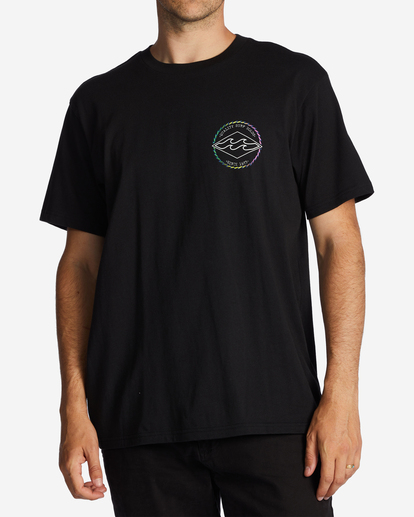 0 Rotor Diamond - T-Shirt voor Heren Black ABYZT01695 Billabong