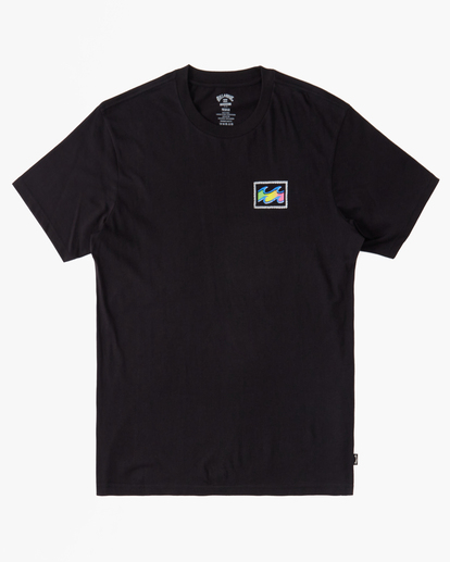 6 Crayon Wave - T-Shirt voor Heren Black ABYZT01697 Billabong