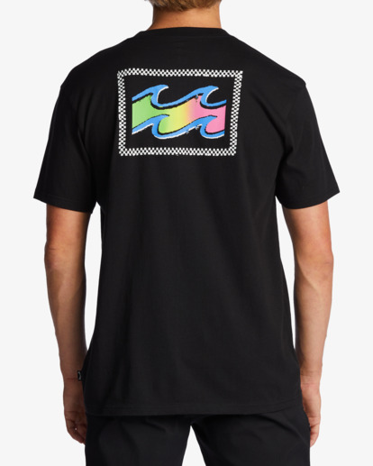 2 Crayon Wave - Camiseta para Hombre Negro ABYZT01697 Billabong