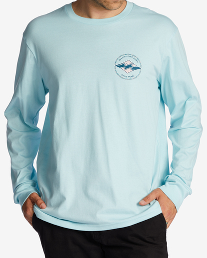 0 Rotor Diamond Long Sleeve T-Shirt Blue ABYZT01717 Billabong