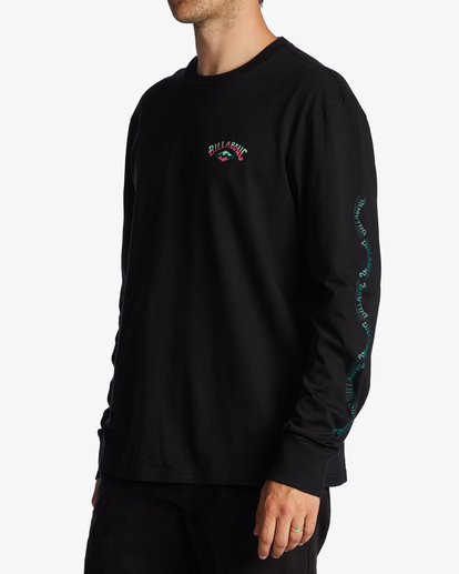 3 Throw Back - Longsleeve für Männer Schwarz ABYZT01720 Billabong