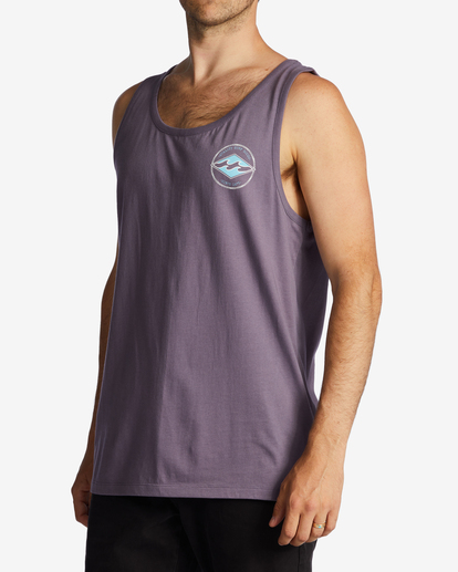 3 Rotor Diamond - Tanktop voor Heren Purple ABYZT01723 Billabong